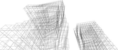 Soyut fütüristik arka plan, bir iş için modern grafik tasarımı, duvar kağıdı gökdelenleri tasarımı, dijital vektör illüstrasyonu. soyut mimari duvar kağıdı