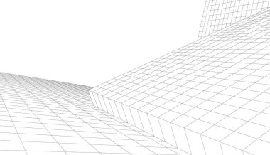 Soyut fütüristik arka plan, bir iş için modern grafik tasarımı, duvar kağıdı gökdelenleri tasarımı, dijital vektör illüstrasyonu. soyut mimari duvar kağıdı