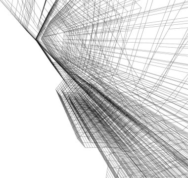 Soyut fütüristik arka plan, bir iş için modern grafik tasarımı, duvar kağıdı gökdelenleri tasarımı, dijital vektör illüstrasyonu. soyut mimari duvar kağıdı