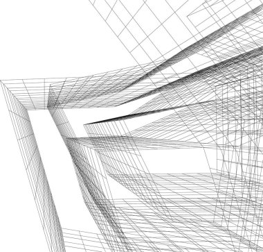 Soyut fütüristik arka plan, bir iş için modern grafik tasarımı, duvar kağıdı gökdelenleri tasarımı, dijital vektör illüstrasyonu. soyut mimari duvar kağıdı