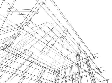 Soyut fütüristik arka plan, bir iş için modern grafik tasarımı, duvar kağıdı gökdelenleri tasarımı, dijital vektör illüstrasyonu. soyut mimari duvar kağıdı
