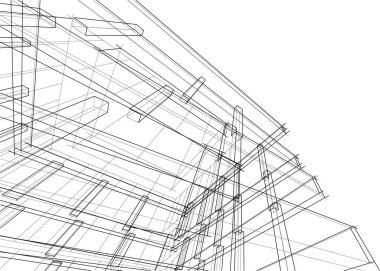 Soyut fütüristik arka plan, bir iş için modern grafik tasarımı, duvar kağıdı gökdelenleri tasarımı, dijital vektör illüstrasyonu. soyut mimari duvar kağıdı
