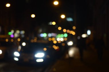 Bokeh ışıklarının soyut arkaplanı