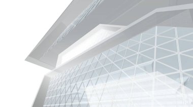 soyut alışveriş merkezi mimari çizimi 3d illüstrasyon