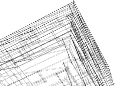 Soyut fütüristik arka plan, bir iş için modern grafik tasarımı, duvar kağıdı gökdelenleri tasarımı, dijital vektör illüstrasyonu. soyut mimari duvar kağıdı