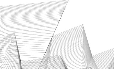  fütüristik perspektif, soyut mimari duvar kağıdı tasarımı, dijital geometrik konsept vektör arkaplanı