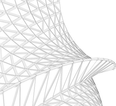 Soyut fütüristik arka plan, bir iş için modern grafik tasarımı, duvar kağıdı gökdelenleri tasarımı, dijital vektör illüstrasyonu. soyut mimari duvar kağıdı