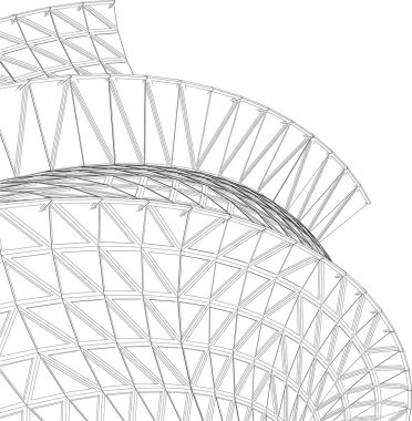 Soyut fütüristik arka plan, bir iş için modern grafik tasarımı, duvar kağıdı gökdelenleri tasarımı, dijital vektör illüstrasyonu. soyut mimari duvar kağıdı