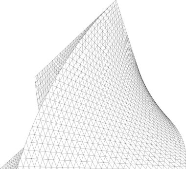 Soyut fütüristik arka plan, bir iş için modern grafik tasarımı, duvar kağıdı gökdelenleri tasarımı, dijital vektör illüstrasyonu. soyut mimari duvar kağıdı