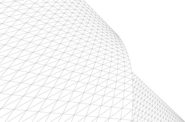 Soyut fütüristik arka plan, bir iş için modern grafik tasarımı, duvar kağıdı gökdelenleri tasarımı, dijital vektör illüstrasyonu. soyut mimari duvar kağıdı