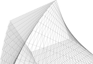 Soyut fütüristik arka plan, bir iş için modern grafik tasarımı, duvar kağıdı gökdelenleri tasarımı, dijital vektör illüstrasyonu. soyut mimari duvar kağıdı