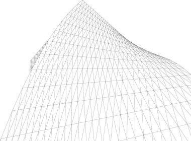 Soyut fütüristik arka plan, bir iş için modern grafik tasarımı, duvar kağıdı gökdelenleri tasarımı, dijital vektör illüstrasyonu. soyut mimari duvar kağıdı