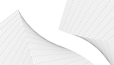 Soyut fütüristik arka plan, bir iş için modern grafik tasarımı, duvar kağıdı gökdelenleri tasarımı, dijital vektör illüstrasyonu. soyut mimari duvar kağıdı