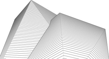 Soyut fütüristik arka plan, bir iş için modern grafik tasarımı, duvar kağıdı gökdelenleri tasarımı, dijital vektör illüstrasyonu. soyut mimari duvar kağıdı
