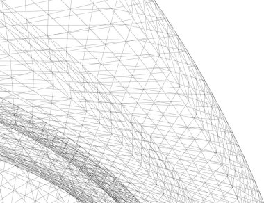 Soyut fütüristik arka plan, bir iş için modern grafik tasarımı, duvar kağıdı gökdelenleri tasarımı, dijital vektör illüstrasyonu. soyut mimari duvar kağıdı