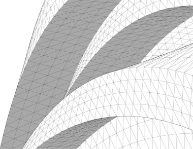 Soyut fütüristik arka plan, bir iş için modern grafik tasarımı, duvar kağıdı gökdelenleri tasarımı, dijital vektör illüstrasyonu. soyut mimari duvar kağıdı