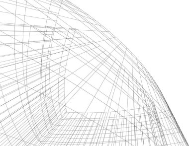 Soyut fütüristik arka plan, bir iş için modern grafik tasarımı, duvar kağıdı gökdelenleri tasarımı, dijital vektör illüstrasyonu. soyut mimari duvar kağıdı