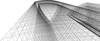 Soyut fütüristik arka plan, bir iş için modern grafik tasarımı, duvar kağıdı gökdelenleri tasarımı, dijital vektör illüstrasyonu. soyut mimari duvar kağıdı
