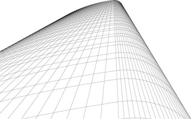 Soyut fütüristik arka plan, bir iş için modern grafik tasarımı, duvar kağıdı gökdelenleri tasarımı, dijital vektör illüstrasyonu. soyut mimari duvar kağıdı