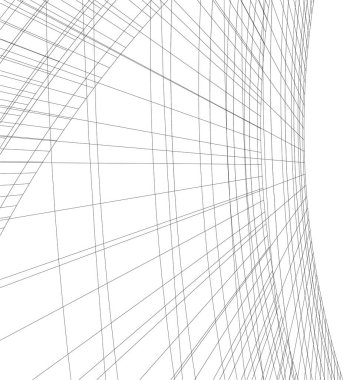 Soyut fütüristik arka plan, bir iş için modern grafik tasarımı, duvar kağıdı gökdelenleri tasarımı, dijital vektör illüstrasyonu. soyut mimari duvar kağıdı