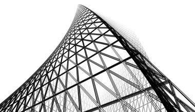 Soyut fütüristik arka plan, bir iş için modern grafik tasarımı, duvar kağıdı gökdelenler tasarımı, dijital illüstrasyon. soyut mimari duvar kağıdı