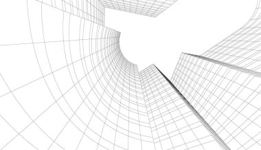 Soyut fütüristik arka plan, bir iş için modern grafik tasarımı, duvar kağıdı gökdelenleri tasarımı, vektör illüstrasyonu. soyut mimari duvar kağıdı