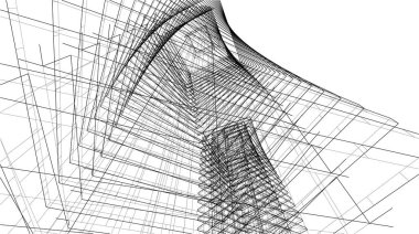 Soyut fütüristik arka plan, bir iş için modern grafik tasarımı, duvar kağıdı gökdelenleri tasarımı, vektör illüstrasyonu. soyut mimari duvar kağıdı