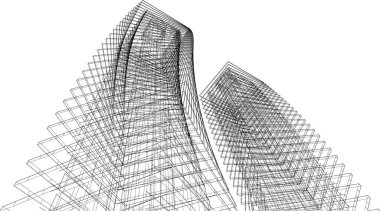 Soyut fütüristik arka plan, bir iş için modern grafik tasarımı, duvar kağıdı gökdelenleri tasarımı, vektör illüstrasyonu. soyut mimari duvar kağıdı
