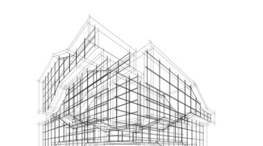 Soyut fütüristik arka plan, bir iş için modern grafik tasarımı, duvar kağıdı gökdelenler tasarımı, dijital illüstrasyon. soyut mimari duvar kağıdı