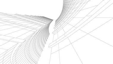 Soyut fütüristik arka plan, bir iş için modern grafik tasarımı, duvar kağıdı gökdelenleri tasarımı, vektör illüstrasyonu. soyut mimari duvar kağıdı