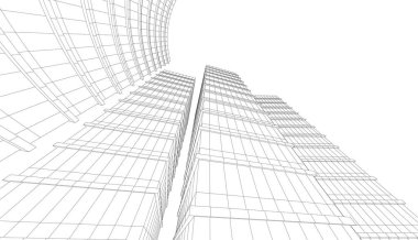 Soyut fütüristik arka plan, bir iş için modern grafik tasarımı, duvar kağıdı gökdelenleri tasarımı, vektör illüstrasyonu. soyut mimari duvar kağıdı