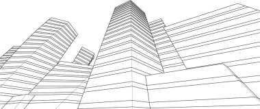 Soyut fütüristik arka plan, bir iş için modern grafik tasarımı, duvar kağıdı gökdelenleri tasarımı, vektör illüstrasyonu. soyut mimari duvar kağıdı