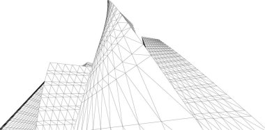 Soyut fütüristik arka plan, bir iş için modern grafik tasarımı, duvar kağıdı gökdelenleri tasarımı, vektör illüstrasyonu. soyut mimari duvar kağıdı