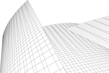 Soyut fütüristik arka plan, bir iş için modern grafik tasarımı, duvar kağıdı gökdelenleri tasarımı, vektör illüstrasyonu. soyut mimari duvar kağıdı