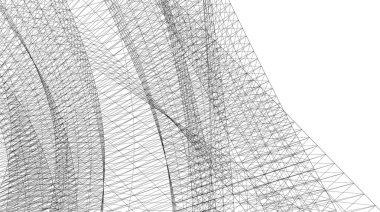 Soyut fütüristik arka plan, bir iş için modern grafik tasarımı, duvar kağıdı gökdelenleri tasarımı, vektör illüstrasyonu. soyut mimari duvar kağıdı