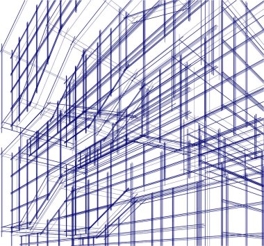 Soyut fütüristik arka plan, bir iş için modern grafik tasarımı, duvar kağıdı gökdelenleri tasarımı, vektör illüstrasyonu. soyut mimari duvar kağıdı