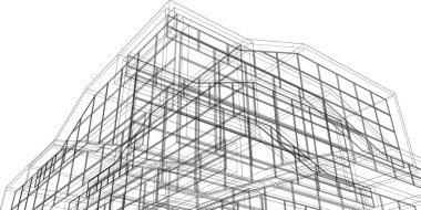 Soyut fütüristik arka plan, bir iş için modern grafik tasarımı, duvar kağıdı gökdelenleri tasarımı, vektör illüstrasyonu. soyut mimari duvar kağıdı
