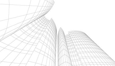 Soyut fütüristik arka plan, bir iş için modern grafik tasarımı, duvar kağıdı gökdelenleri tasarımı, vektör illüstrasyonu. soyut mimari duvar kağıdı