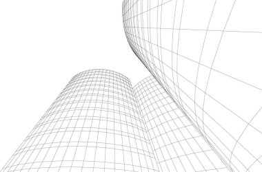 Soyut fütüristik arka plan, bir iş için modern grafik tasarımı, duvar kağıdı gökdelenleri tasarımı, vektör illüstrasyonu. soyut mimari duvar kağıdı