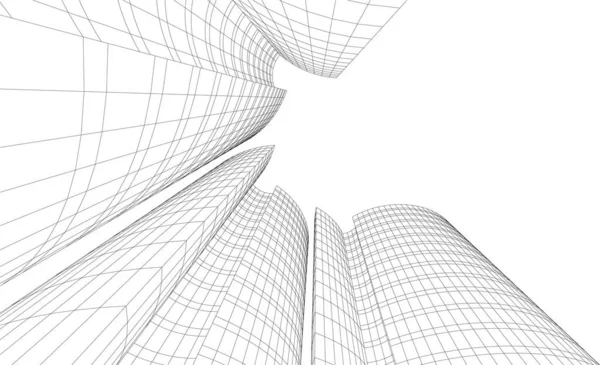 Soyut fütüristik arka plan, bir iş için modern grafik tasarımı, duvar kağıdı gökdelenleri tasarımı, vektör illüstrasyonu. soyut mimari duvar kağıdı