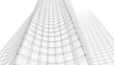 Soyut fütüristik arka plan, bir iş için modern grafik tasarımı, duvar kağıdı gökdelenler tasarımı, illüstrasyon. soyut mimari duvar kağıdı