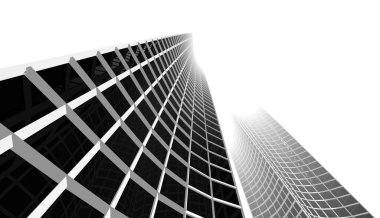 Soyut fütüristik arka plan, bir iş için modern grafik tasarımı, duvar kağıdı gökdelenler tasarımı, illüstrasyon. soyut mimari duvar kağıdı