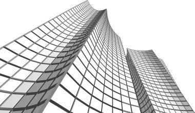 Soyut fütüristik arka plan, bir iş için modern grafik tasarımı, duvar kağıdı gökdelenleri tasarımı, vektör illüstrasyonu. soyut mimari duvar kağıdı