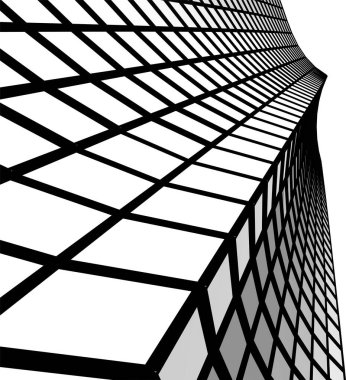 Soyut fütüristik arka plan, bir iş için modern grafik tasarımı, duvar kağıdı gökdelenleri tasarımı, vektör illüstrasyonu. soyut mimari duvar kağıdı