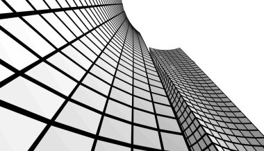 Soyut fütüristik arka plan, bir iş için modern grafik tasarımı, duvar kağıdı gökdelenleri tasarımı, vektör illüstrasyonu. soyut mimari duvar kağıdı