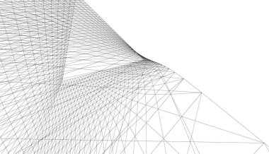 Soyut fütüristik arka plan, bir iş için modern grafik tasarımı, duvar kağıdı gökdelenleri tasarımı, vektör illüstrasyonu. soyut mimari duvar kağıdı