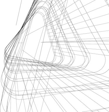 Soyut fütüristik arka plan, bir iş için modern grafik tasarımı, duvar kağıdı gökdelenleri tasarımı, vektör illüstrasyonu. soyut mimari duvar kağıdı