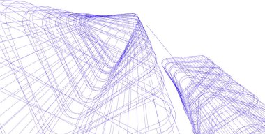Soyut fütüristik arka plan, bir iş için modern grafik tasarımı, duvar kağıdı gökdelenleri tasarımı, vektör illüstrasyonu. soyut mimari duvar kağıdı