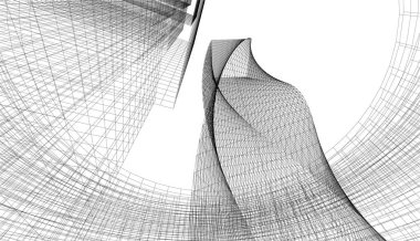 Soyut fütüristik arka plan, bir iş için modern grafik tasarımı, duvar kağıdı gökdelenleri tasarımı, vektör illüstrasyonu. soyut mimari duvar kağıdı