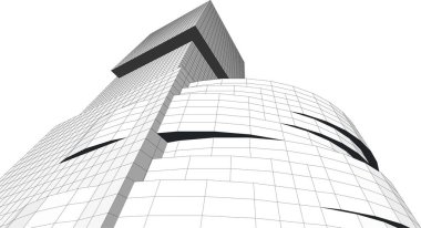 Soyut fütüristik arka plan, bir iş için modern grafik tasarımı, duvar kağıdı gökdelenleri tasarımı, vektör illüstrasyonu. soyut mimari duvar kağıdı